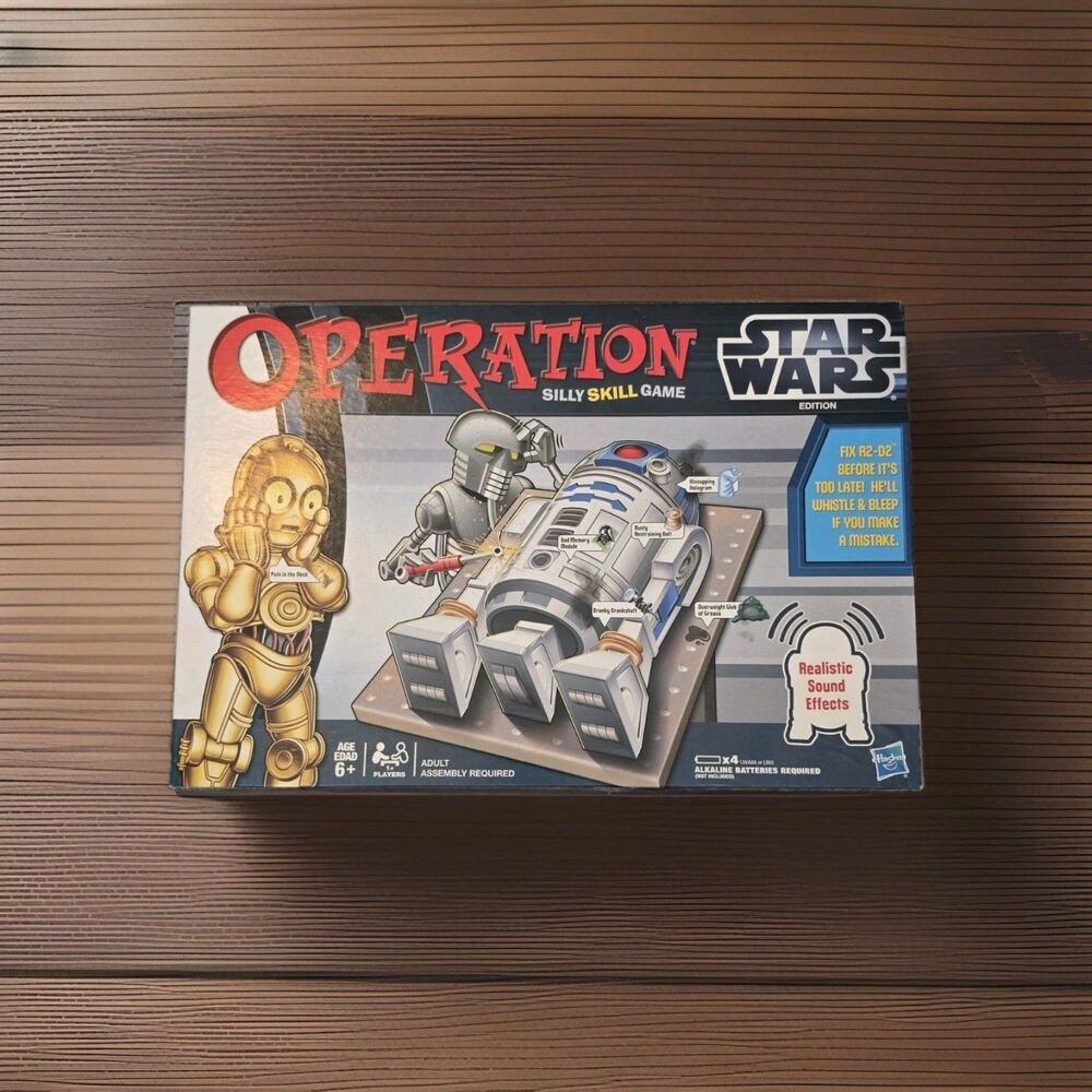 Operation Star Wars Edition Board Game - 100% Complete & Tested Working